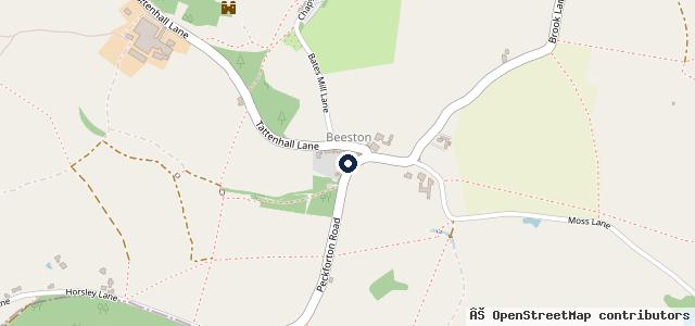 Map showing the location of Cheshire Workshops