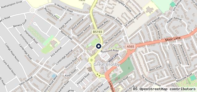Map showing the location of Crosby Auto Electrical