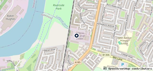 Map showing the location of Hebburn MOT & Repair Centre