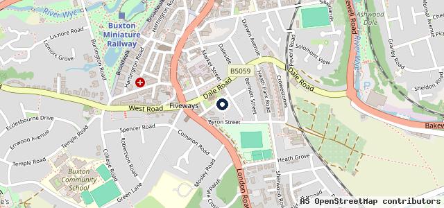 Map showing the location of Buxton Service and Repair