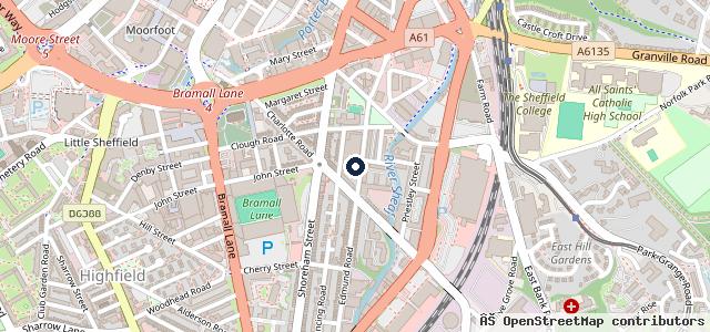 Map showing the location of Sheffield Autocare Limited