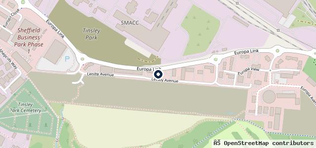 Map showing the location of Motorpoint Sheffield