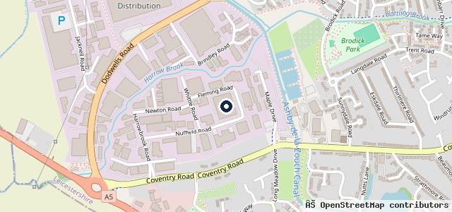 Map showing the location of Mason's Alloy Wheel Repair