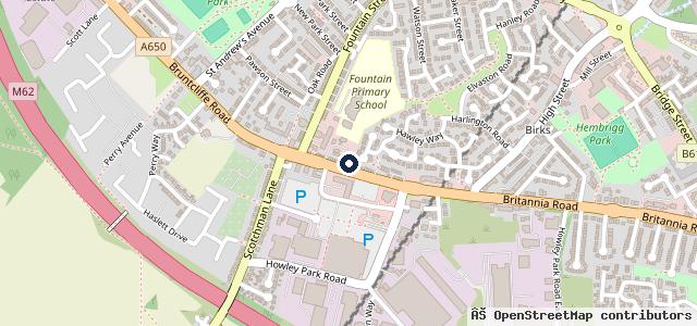 Map showing the location of Cross Keys Garage