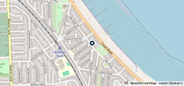 Map showing the location of Oak Road Motor Factors | Middlesbrough