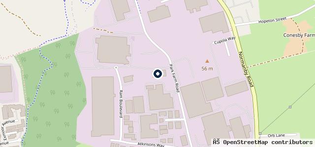 Map showing the location of Speedway Garage And Mot Centre