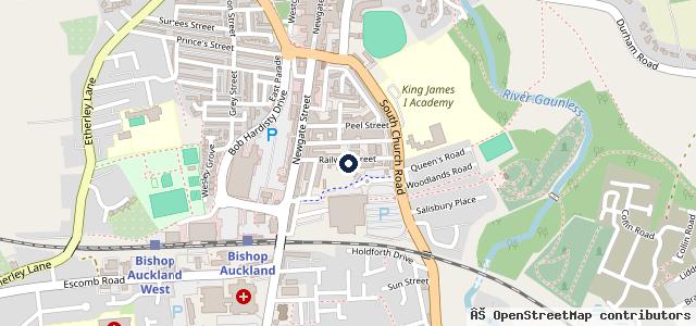 Map showing the location of Ws auto repairs | Bishop Auckland