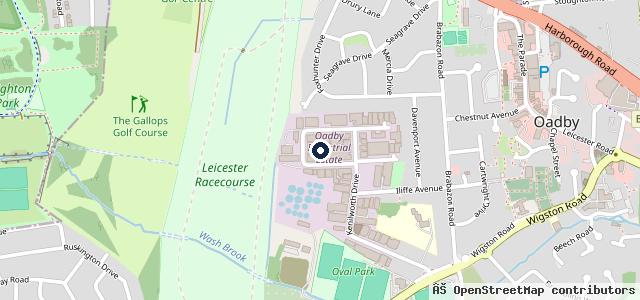 Map showing the location of Autotech motor services oadby