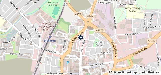 Map showing the location of Bone Street Auto Repair Ltd