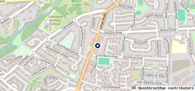 Map showing the location of Barnetts OF ST Andrews