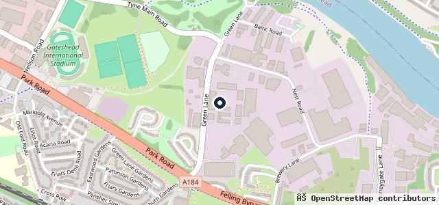 Map showing the location of Vehicle Repair Centre