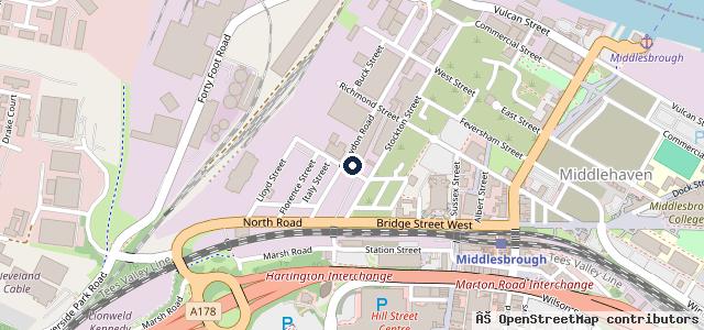 Map showing the location of A and F Car Repair