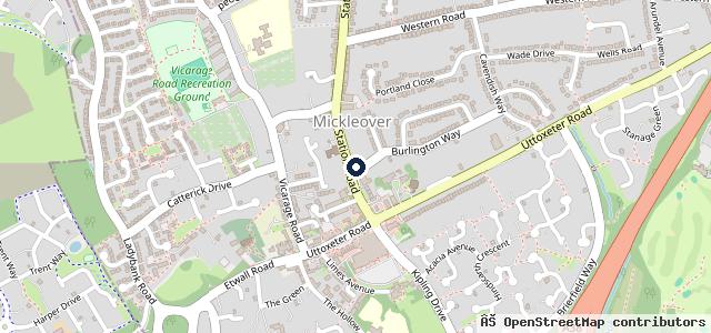 Map showing the location of Phil Bowler Garage Services