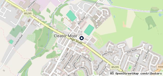 Map showing the location of Cleator Moor Auto & Body Repairs