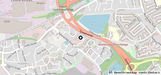Map showing the location of Trench Lock Autos