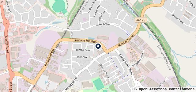 Map showing the location of Garage 7 (Derbyshire) Limited