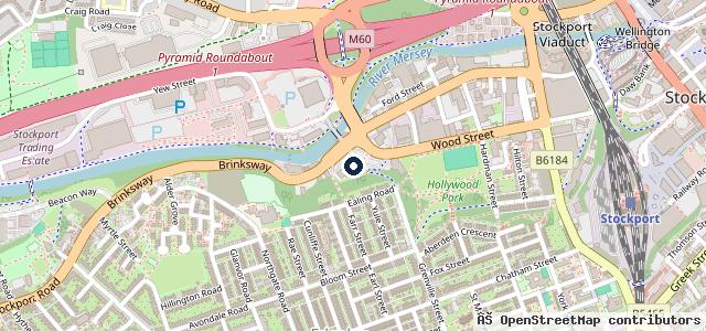Map showing the location of Stockport Audi