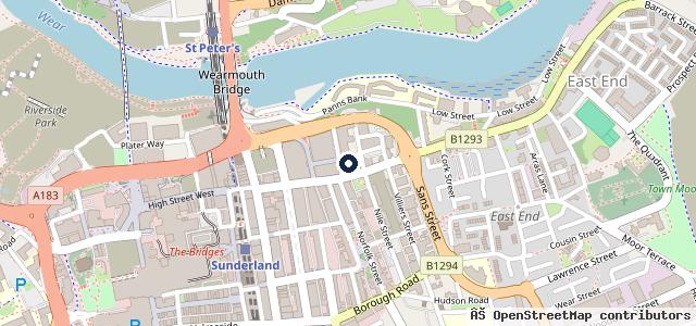 Map showing the location of Gordon Burnett Motor Engineers