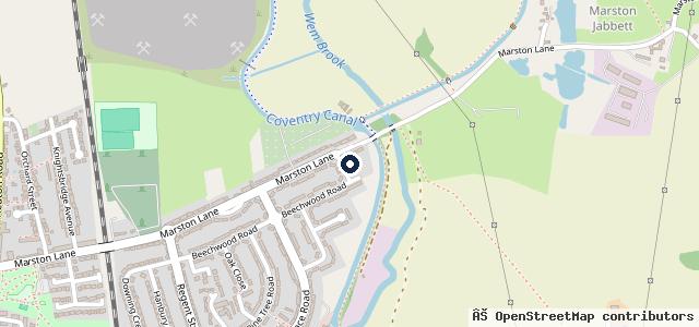 Map showing the location of M J R Auto Repairs