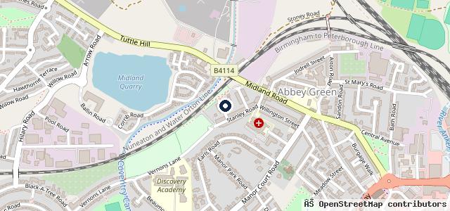 Map showing the location of S&K Autos