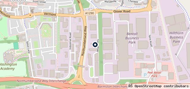 Map showing the location of WHH commercial vehicle repairs LTD
