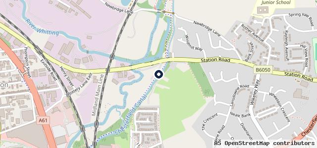 Map showing the location of The Mill MOT and Tyre Centre