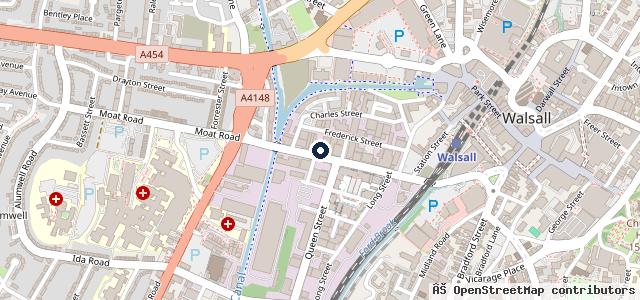 Map showing the location of One Stop Garage Walsall Ltd - EASY AUTO