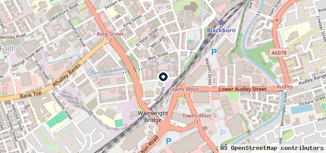 Map showing the location of Canterbury Street MOT Centre