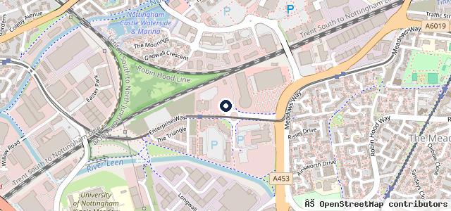Map showing the location of Sytner Select Nottingham