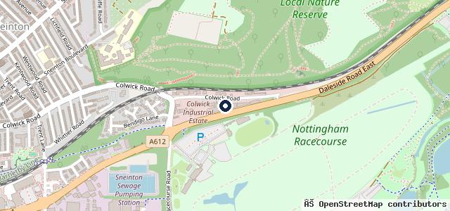 Map showing the location of DOCAR Auto Repair Ltd Nottingham Car Bodywork