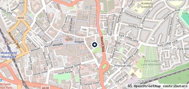 Map showing the location of 7 Sun Lane Garage (Wakefield) Ltd