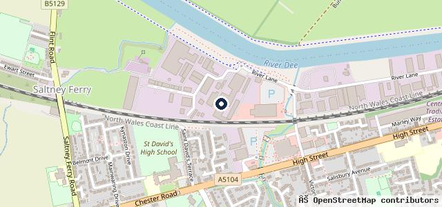 Map showing the location of Lucas Garage