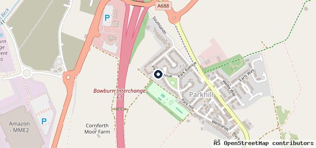 Map showing the location of DH4 recovery and vehicle recycling