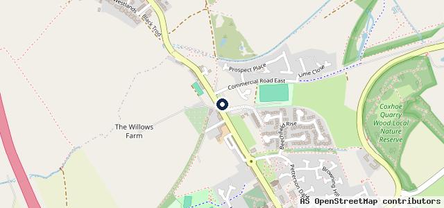 Map showing the location of Commercial Garage