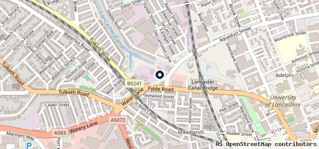 Map showing the location of Ashton Repair Centre