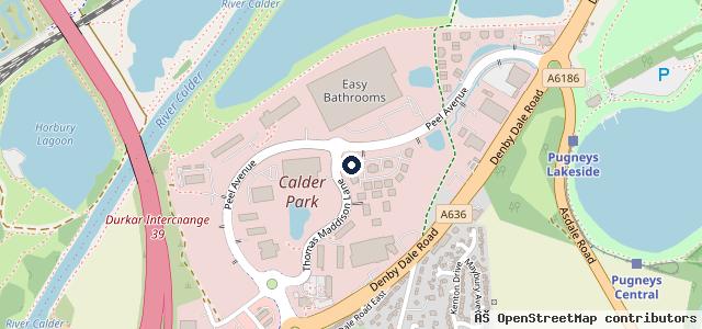 Map showing the location of Wakefield Audi