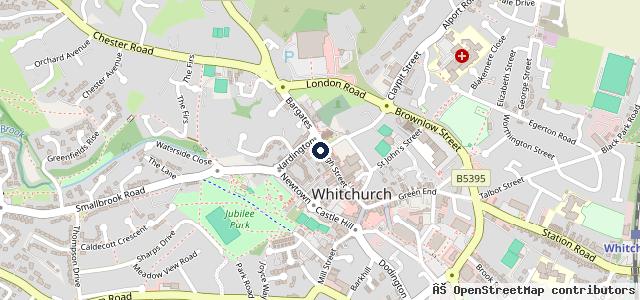Map showing the location of P A Roberts High Street Garage