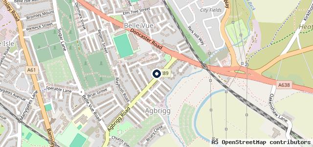 Map showing the location of Wakefield Motor House Limited