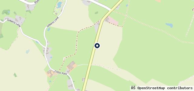 Map showing the location of Edwards MOT, Coton Garage