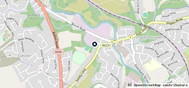 Map showing the location of Langbirch Car Body Repairs