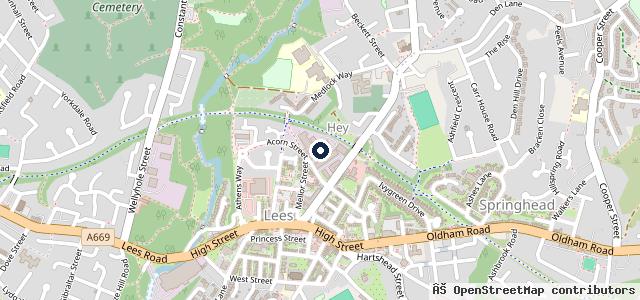 Map showing the location of Lee's Auto Care