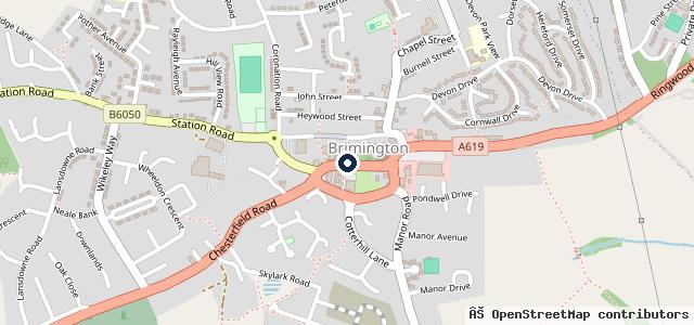 Map showing the location of Estate Motors Chesterfield Ltd