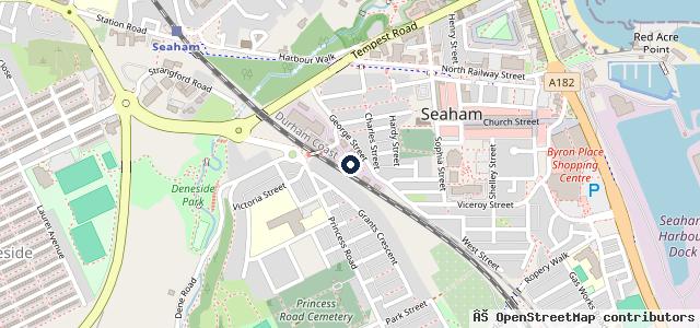 Map showing the location of George Street Garage