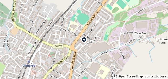 Map showing the location of Kendal Street Garage