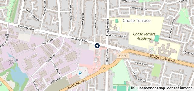 Map showing the location of Acorn Ford Service Centre