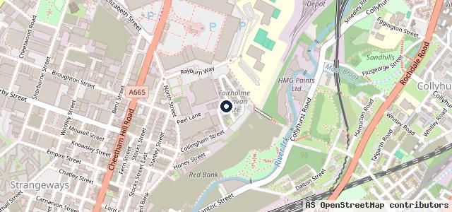Map showing the location of Hamza Car Body Repair Center