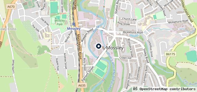 Map showing the location of Mossley Car Care ltd
