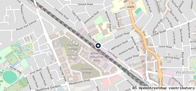 Map showing the location of Eurotec Motors | Harrow