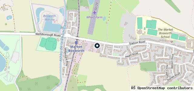 Map showing the location of Station Garage