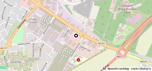 Map showing the location of Perrys Motor Sales